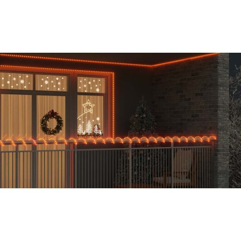 VidaXL Lina świetlna z 240 diodami LED Ciepła biel 10 m PVC