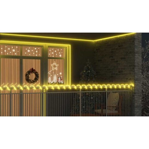 VidaXL Lina świetlna z 2400 diodami LED Ciepła biel 100 m PVC