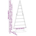 VidaXL Metalowa choinka świąteczna z podstawą Czarny 125,5 cm Stal