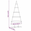 VidaXL Metalowa choinka świąteczna z podstawą złoty 125 cm