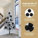 VidaXL Zestaw Bombek Choinkowych 3 pcs Czarny