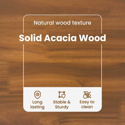 2 SZTUKA ŚRODKOWA SOFA OGRODOWA LITE DREWNO AKACJI NATURALNY