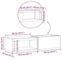 INDUSTRIALNY KOMINEK ZE STALI 160X45X35CM Z MIEJSCEM NA PRZECHOWYWANIE DREWNA