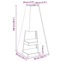 KOMINEK CZARNY 50X50X100CM STAL WALCOWANA NA ZIMNO