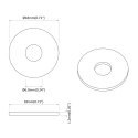PODKŁADKI PŁASKIE STALOWE OCYNKOWANE SREBRNE 18X1,2MM ZESTAW 18KG 9000SZT