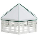 VidaXL 6-panelowy wybieg dla psa Biały 122 x 106 x 79 cm