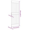 VidaXL Drzwi NARVIK Naturalny 70 x 210 cm Lite Drewno Sosnowe
