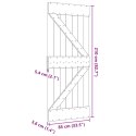 VidaXL Drzwi NARVIK Naturalny 85 x 210 cm Lite Drewno Sosnowe