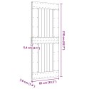 VidaXL Drzwi NARVIK Naturalny 85 x 210 cm Lite Drewno Sosnowe