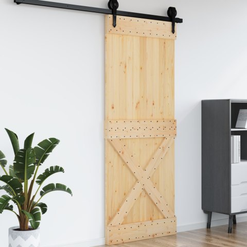 DRZWI NARVIK NATURALNY 90X210CM LITE DREWNO SOSNOWE