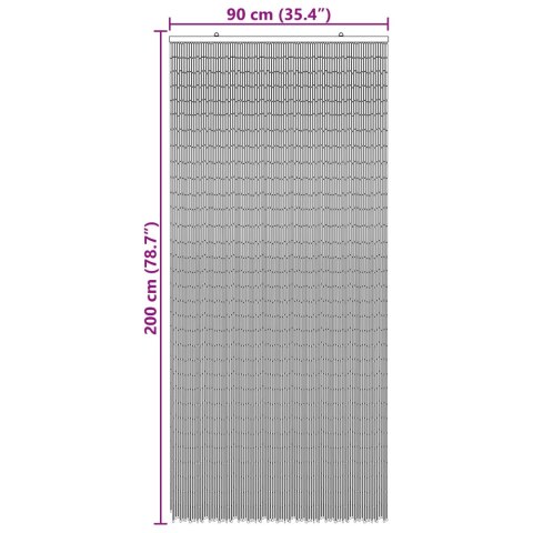 VidaXL Firanka na drzwi przeciw owadom wielokolorowy 200 x 90 cm