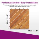 VidaXL Płytka Tarasowa 10 pcs Brązowy 30 x 30 cm Drewno Akacjowe