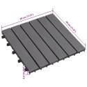 VidaXL Płytka Tarasowa 10 pcs Szary 30 x 30 cm Drewno Akacjowe
