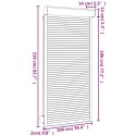 VidaXL Roleta Antracyt 100 x 210 cm Aluminium i poliuretan