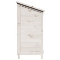 VidaXL Shed ogrodowy Biały 59 x 56 x 113,5 cm Drewno Świerkowe