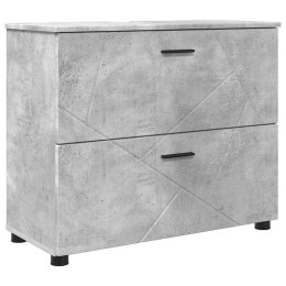 VidaXL Szafka Łazienkowa z szufladą Betonowy szary 76,5 x 35 x 64 cm