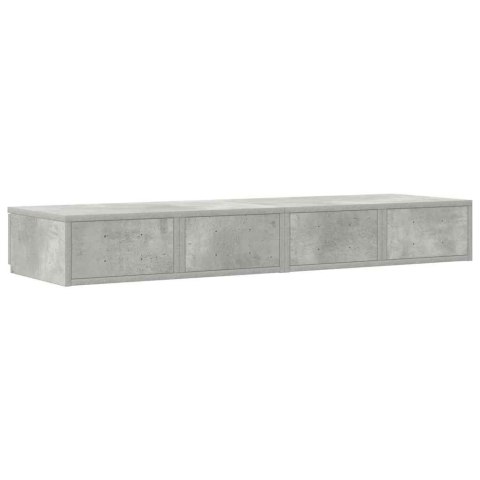 SZUFLADY DO ŁÓŻKA BETONOWY SZARY 120X36,5X16,5CM
