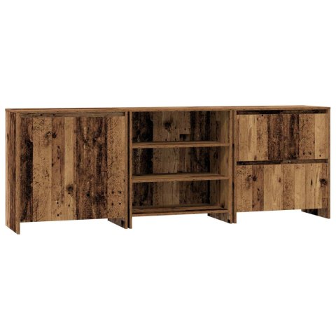 BUFET Z SZUFLADĄ 3 PCS STARE DREWNO 70X41X75CM