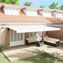 VidaXL Markiza wysuwana Biały 600 × 350 cm Tkanina i aluminium