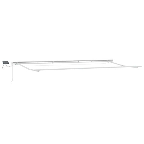 VidaXL Markiza wysuwana Biały 600 × 350 cm Tkanina i aluminium
