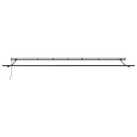 MARKIZA OGRODOWA WYSUWANA BIAŁY 600X350CM TKANINA I ALUMINIUM