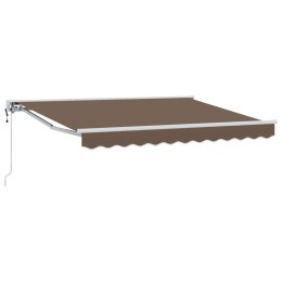 VidaXL Markiza wysuwana Ciemnoszary 2,5 x 2 m Poliester i aluminium