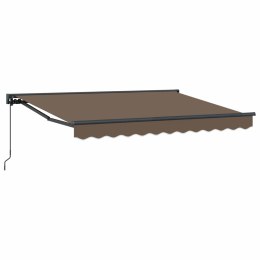 VidaXL Markiza wysuwana Ciemnoszary 3 x 2,5 m Poliester i aluminium