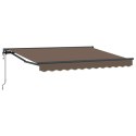 VidaXL Markiza wysuwana Ciemnoszary 3,5 x 2,5 m Poliester i aluminium