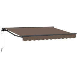 VidaXL Markiza wysuwana Ciemnoszary 5 x 3 m Poliester i aluminium
