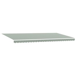 VidaXL Markiza wysuwana Zielony i Biały 600 × 350 cm