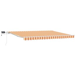 MARKIZA WYSUWANA ŻÓŁTY I POMARAŃCZOWY 450 × 350CM