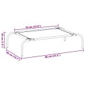 VidaXL Podwyższone legowisko dla psa czarne 90x50x20 cm