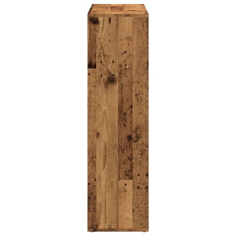 VidaXL Regał przegroda, stare drewno, 102x29x103,5 cm