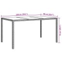 VidaXL Stół Ogrodowy Brązowy 150 x 90 x 75 cm polirattan