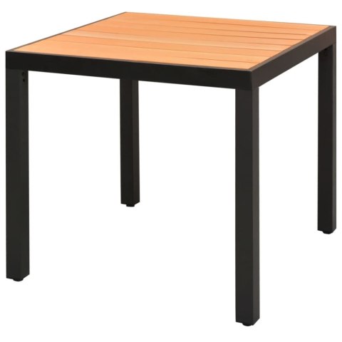 5-CZĘŚCIOWY ZESTAW MEBLI OGRODOWYCH RATTAN PVC CZARNO-BRĄZOWY