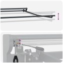 VidaXL Markiza wysuwana Ciemnoszary 4,5 × 3 m Poliester i aluminium