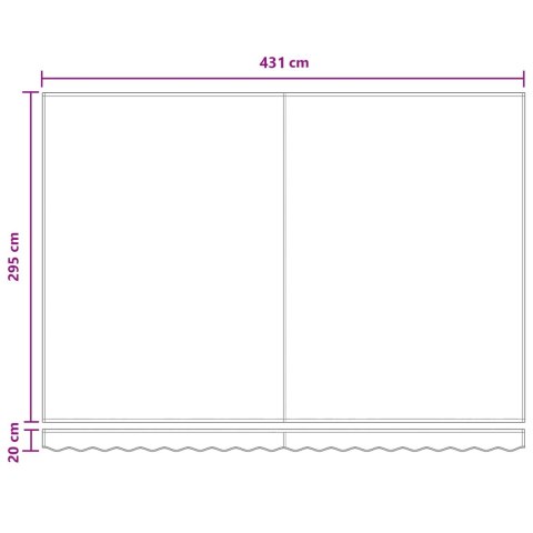 VidaXL Markiza wysuwana Ciemnoszary 4,5 × 3 m Poliester i aluminium
