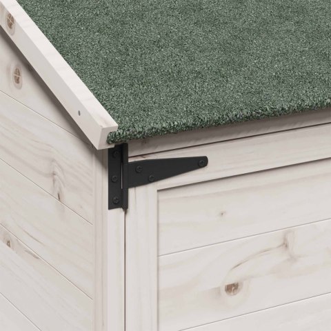 VidaXL Shed ogrodowy Biały 59 x 56 x 113,5 cm Drewno Świerkowe