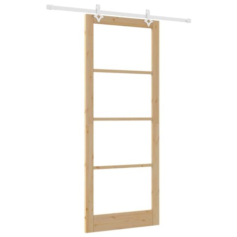 VidaXL Drzwi przesuwne Naturalny 93 x 232 cm