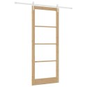 VidaXL Drzwi przesuwne Naturalny 93 x 232 cm
