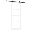 VidaXL Drzwi przesuwne ORKDAL Biały i czarny 93 x 232 cm