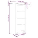 VidaXL Drzwi przesuwne ORKDAL Biały i czarny 93 x 232 cm
