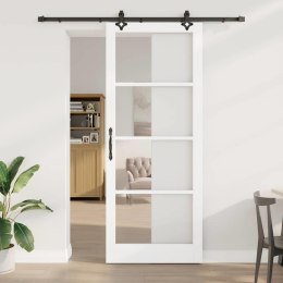 VidaXL Drzwi przesuwne ORKDAL Biały i czarny 93 x 232 cm