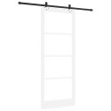VidaXL Drzwi przesuwne ORKDAL Biały i czarny 93 x 232 cm