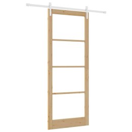 VidaXL Drzwi przesuwne ORKDAL Naturalny 93 x 232 cm