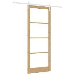 VidaXL Drzwi przesuwne ORKDAL Naturalny 93 x 232 cm