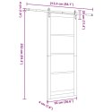 DRZWI PRZESUWNE ORKDAL NATURALNY 93X232CM
