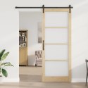 VidaXL Drzwi przesuwne ORKDAL Naturalny i czarny 93 x 232 cm
