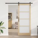 VidaXL Drzwi przesuwne ORKDAL Naturalny i czarny 93 x 232 cm