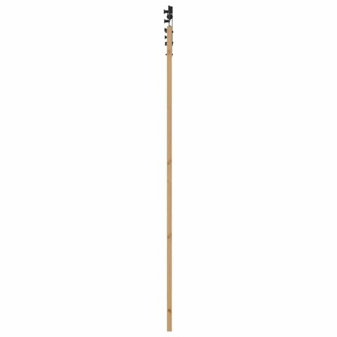 VidaXL Drzwi przesuwne ORKDAL Naturalny i czarny 93 x 232 cm